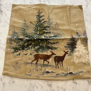 Pottery Barn Winter Deer Pillow Cover